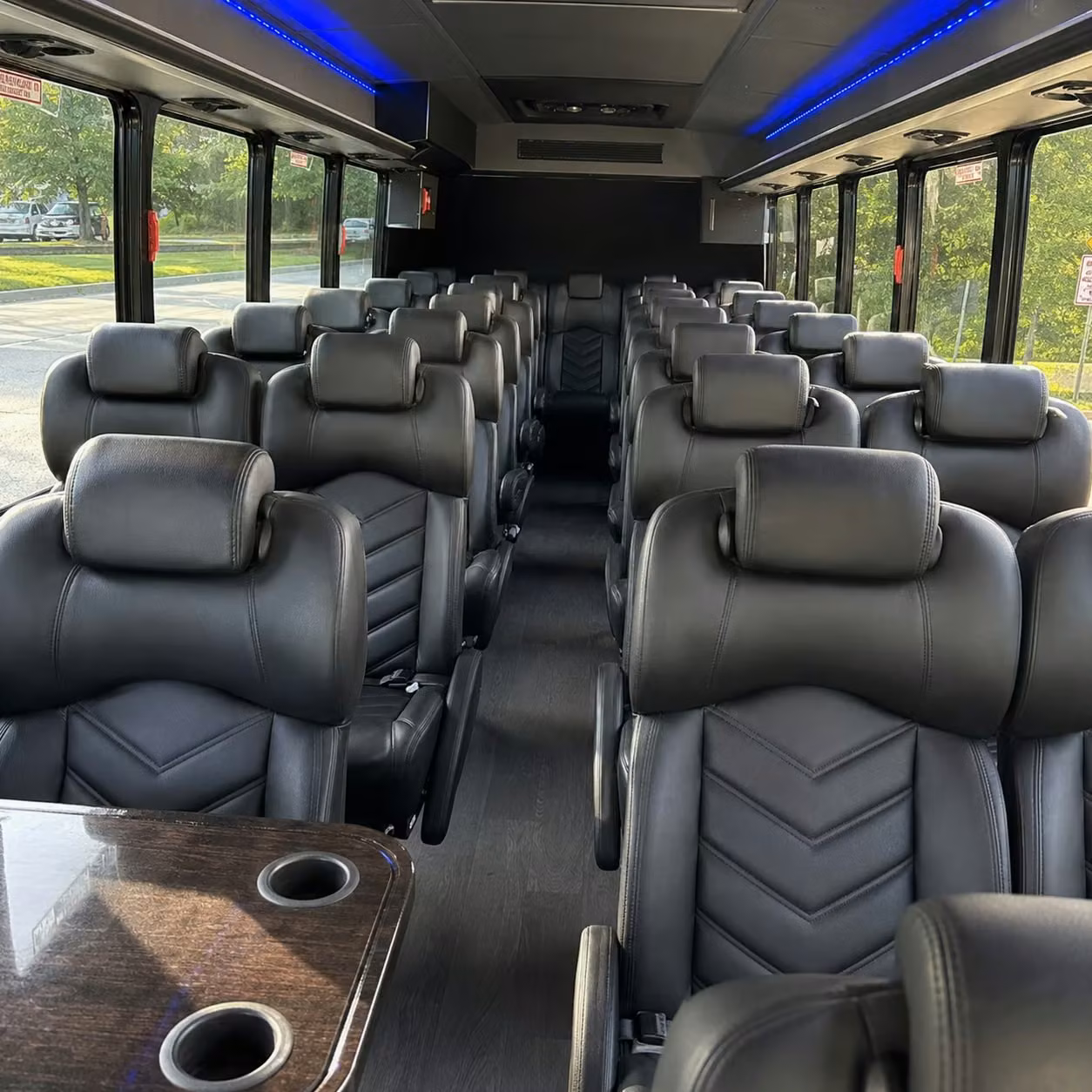 25 passenger minibus inside