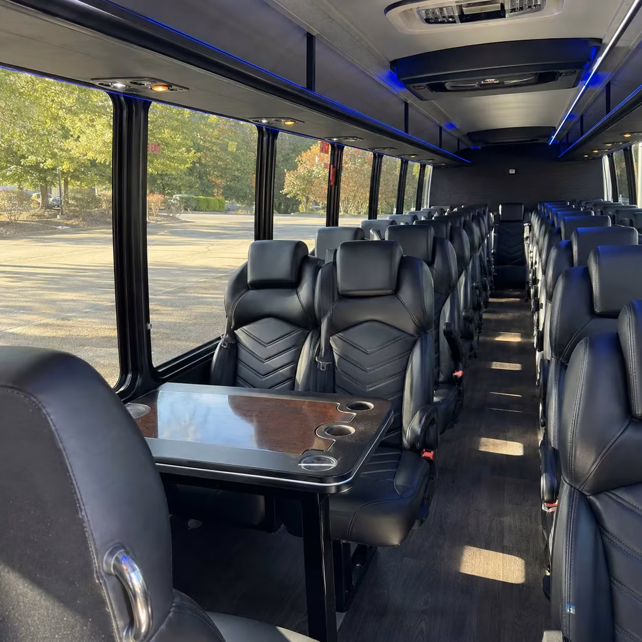 28 passenger minibus inside
