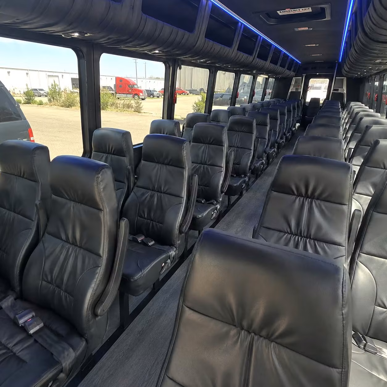 35 passenger minibus interior