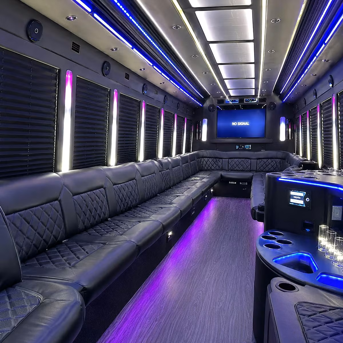 party bus interior