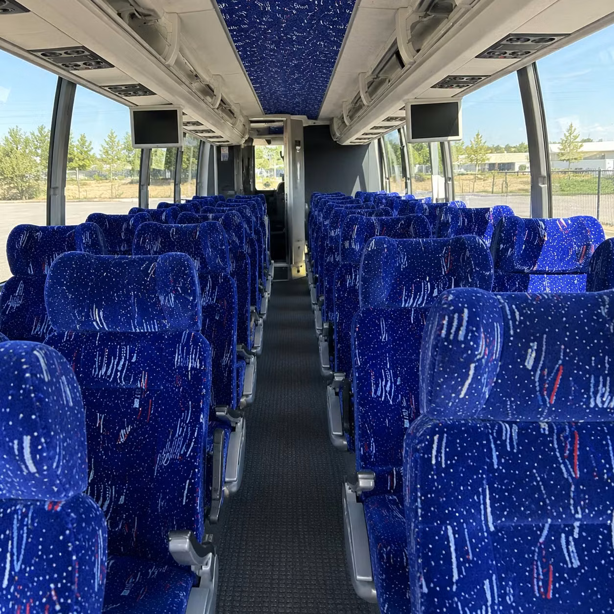 west jordan charter bus interior