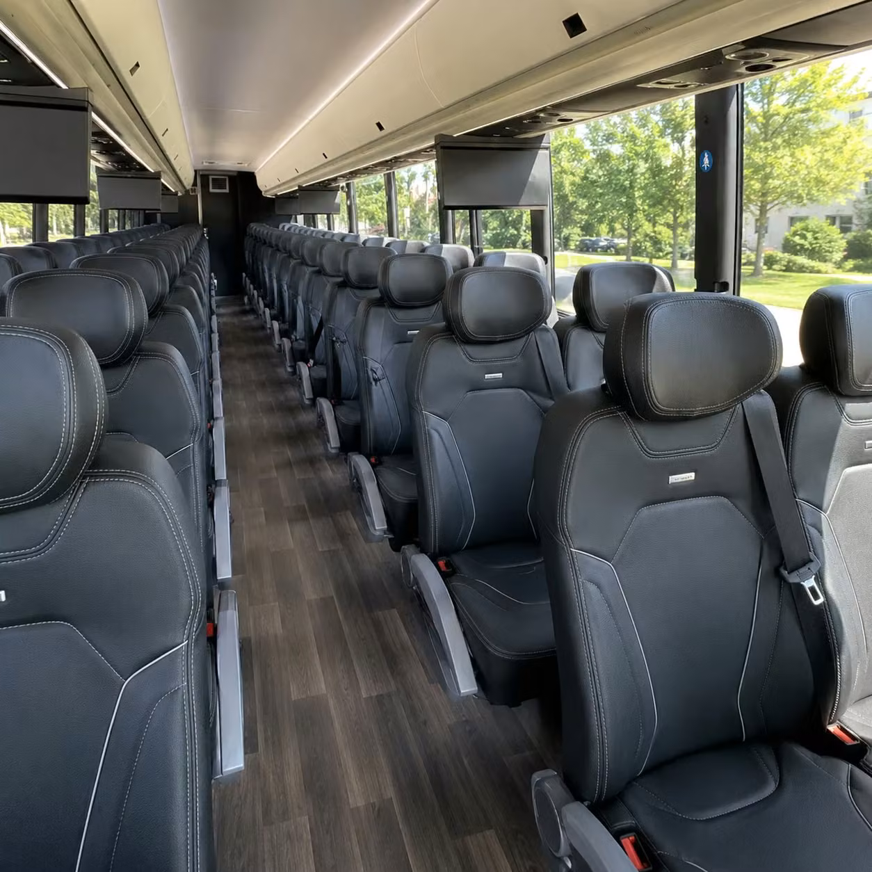 west jordan charter bus rental inside